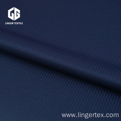 Plain Dyed Stripe Jacquard Interlock Fabric For T-Shirt